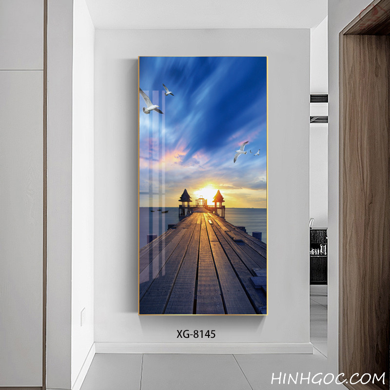 File tranh dọc trừu tượng hiện đại - XG-8145