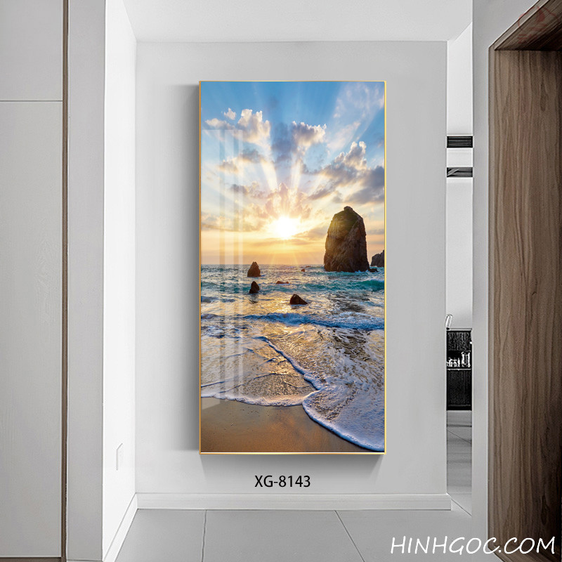 File tranh dọc trừu tượng hiện đại - XG-8143