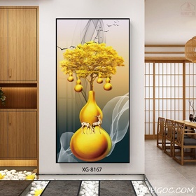 File tranh dọc trừu tượng hiện đại - XG-8167