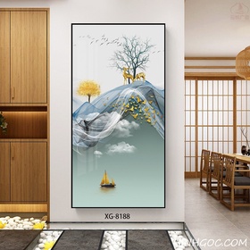 File tranh dọc trừu tượng hiện đại - XG-8188