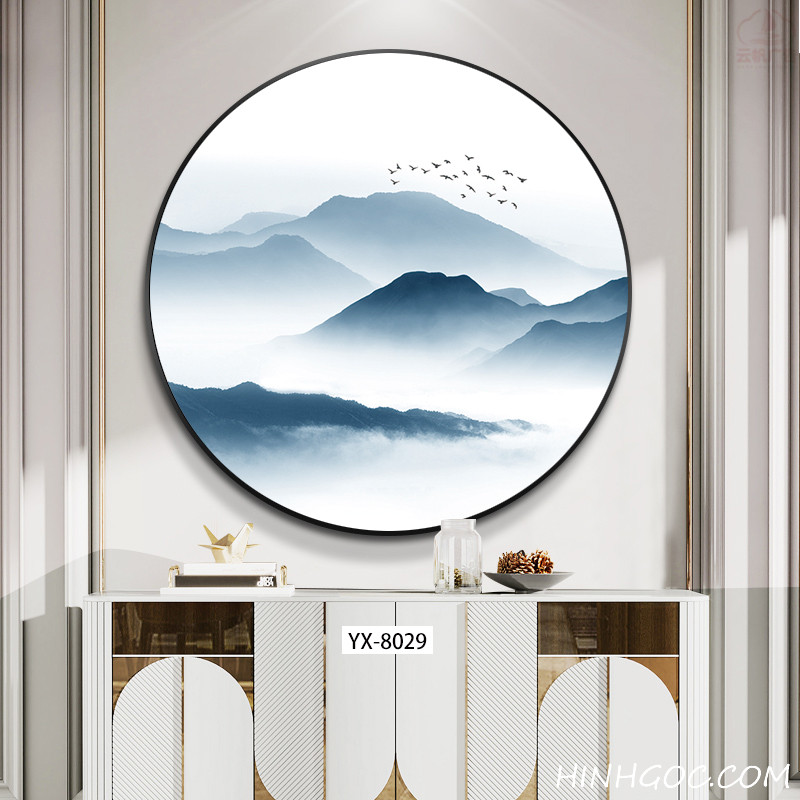 File tranh bán nguyệt trừu tượng hiện đại - YX-8029