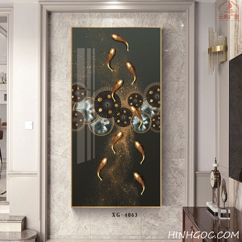 File tranh dọc trừu tượng hiện đại - XG-4063