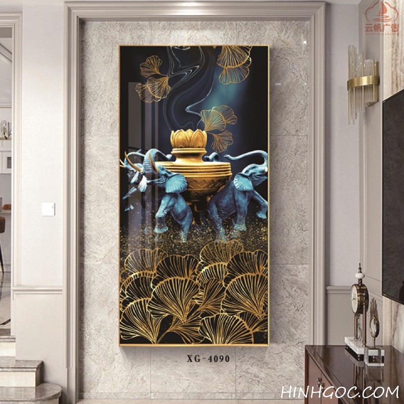 File tranh dọc trừu tượng hiện đại - XG-4090