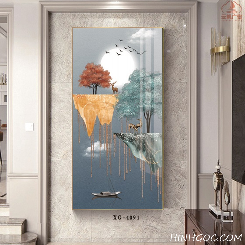 File tranh dọc trừu tượng hiện đại - XG-4094