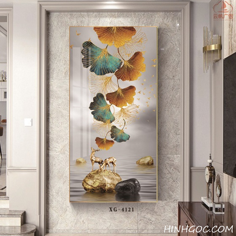 File tranh dọc trừu tượng hiện đại - XG-4121