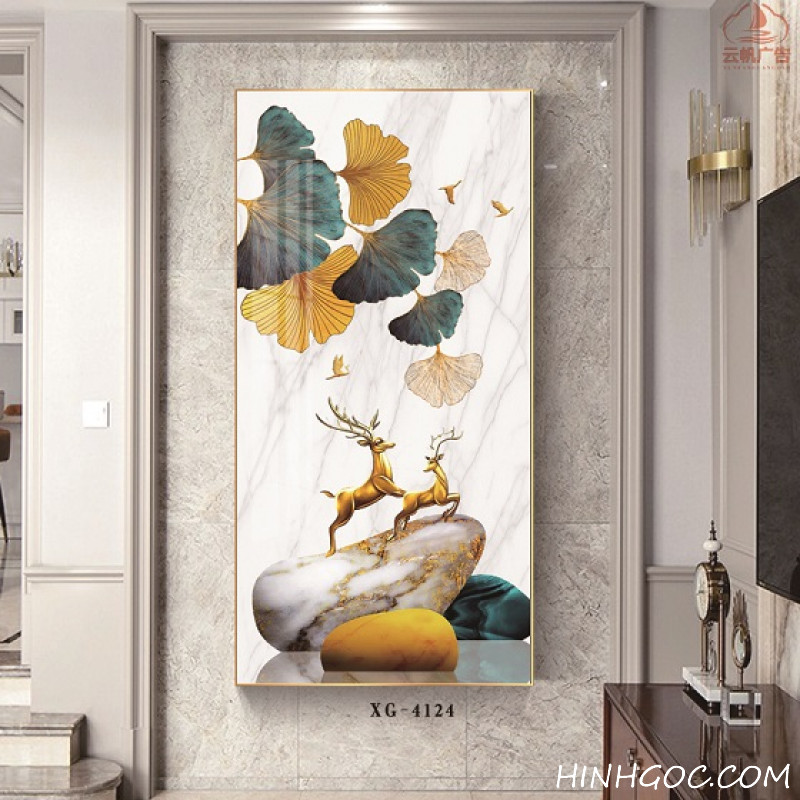 File tranh dọc trừu tượng hiện đại - XG-4124