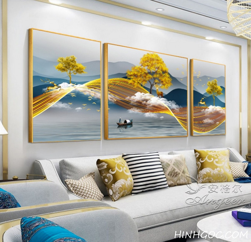 File tranh phong cảnh trừu tượng hiện đại - SLH-3126