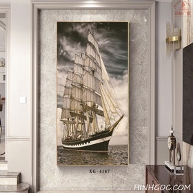 File tranh dọc trừu tượng hiện đại - XG-4187