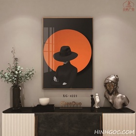 File tranh dọc trừu tượng hiện đại - XG-4221