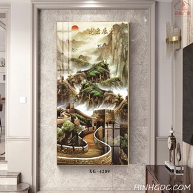 File tranh dọc trừu tượng hiện đại - XG-4209