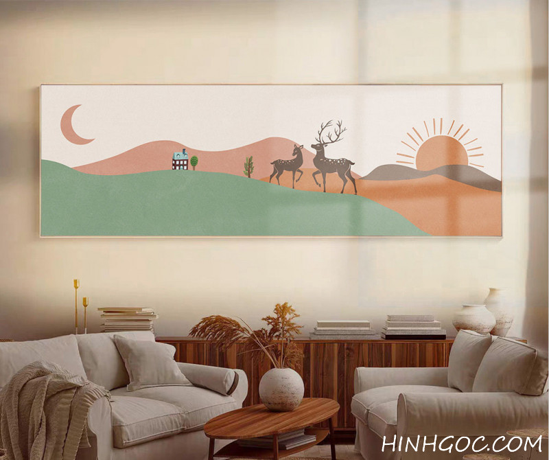 File tranh ngang trừu tượng hiện đại - HQ-405