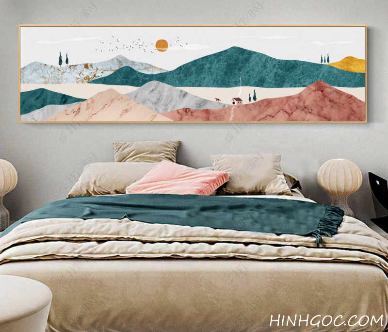 File tranh ngang trừu tượng hiện đại - HQ-407